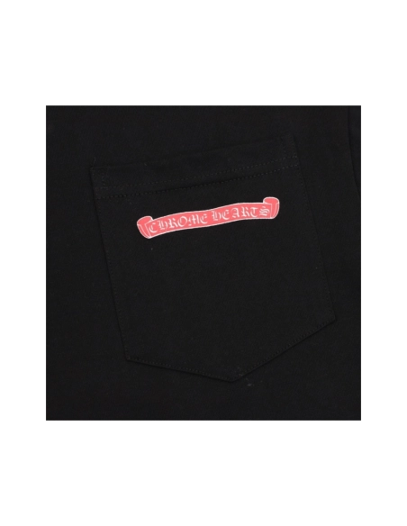 Chrome Hearts Pink Letter Graffiti Print Short Sleeve 214