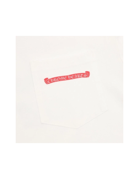 Chrome Hearts Pink Letter Graffiti Print Short Sleeve 215