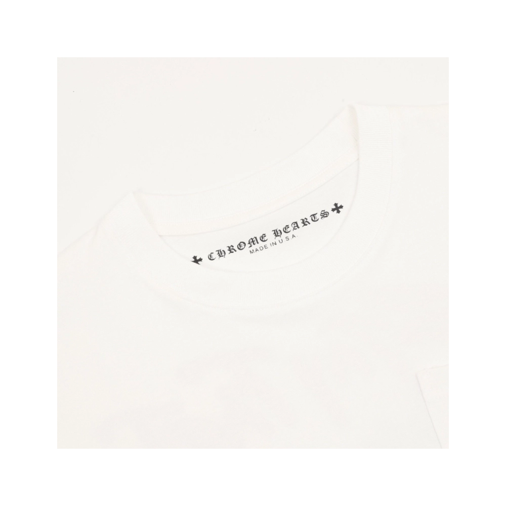Chrome Hearts Pink Letter Graffiti Print Short Sleeve 215