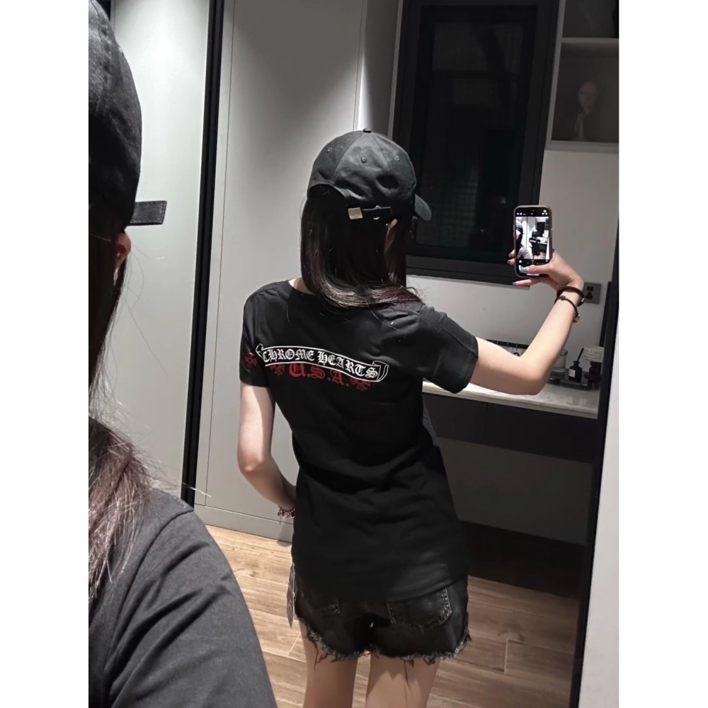 Chrome Hearts Red Label Scroll Short Sleeve 217