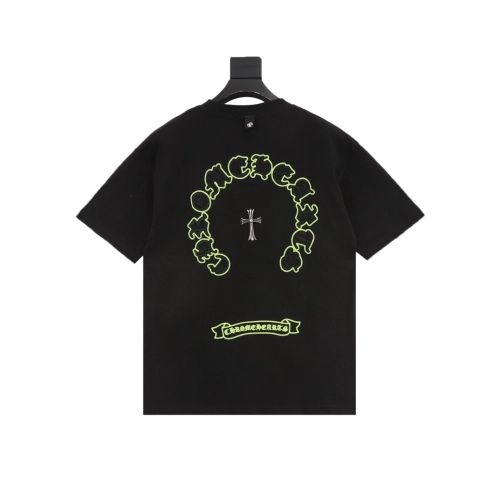 Chrome Hearts Patch Embroidery Letter Hardware Cross Short Sleeve 219