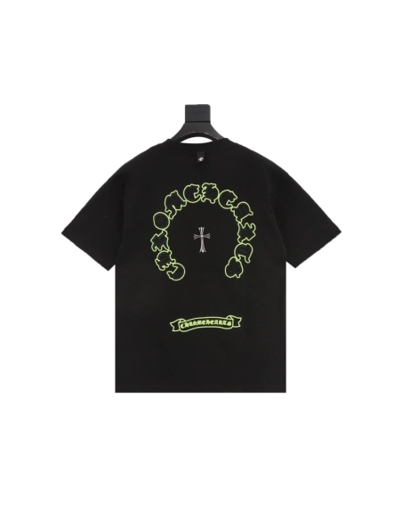 Chrome Hearts Patch Embroidery Letter Hardware Cross Short Sleeve 219