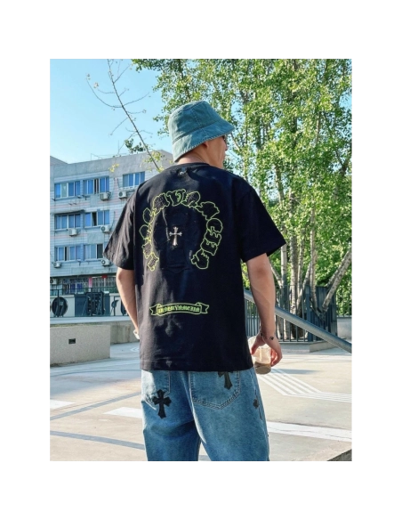 Chrome Hearts Patch Embroidery Letter Hardware Cross Short Sleeve 219