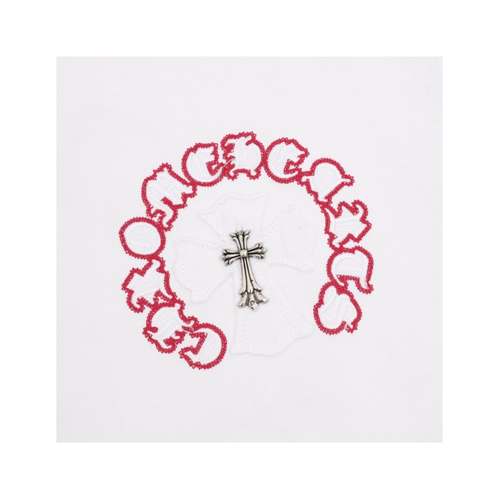 Chrome Hearts Patch Embroidery Letter Hardware Cross Short Sleeve 220