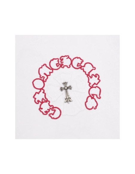 Chrome Hearts Patch Embroidery Letter Hardware Cross Short Sleeve 220