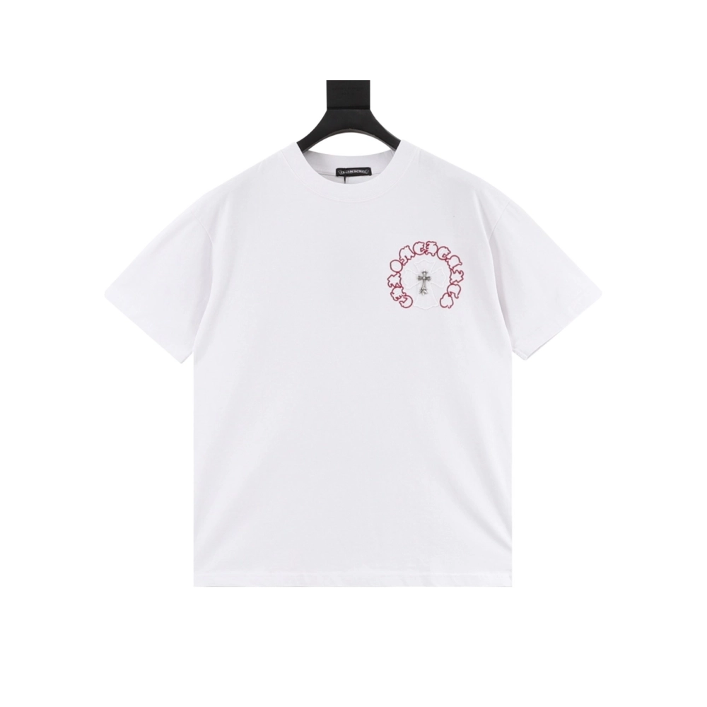 Chrome Hearts Patch Embroidery Letter Hardware Cross Short Sleeve 220