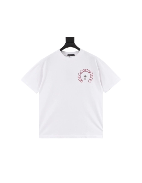 Chrome Hearts Patch Embroidery Letter Hardware Cross Short Sleeve 220