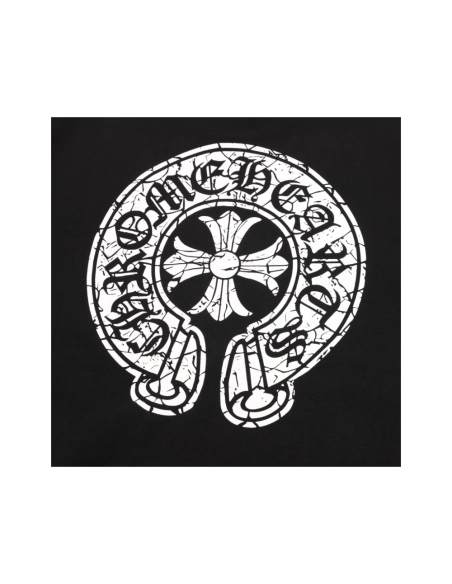 Chrome Hearts Crackle Horseshoe Cross Print Short Sleeve 221