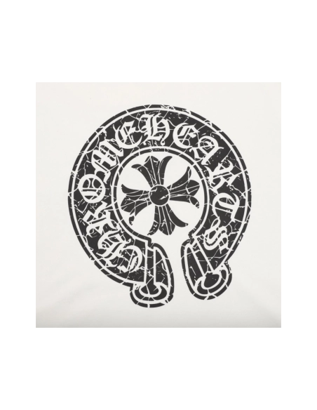 Chrome Hearts Crackle Horseshoe Cross Print Short Sleeve 222