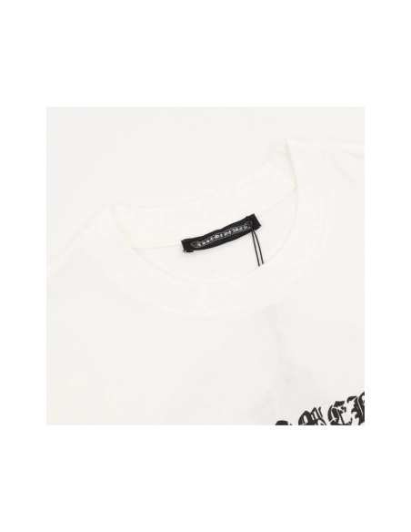 Chrome Hearts Crackle Horseshoe Cross Print Short Sleeve 222