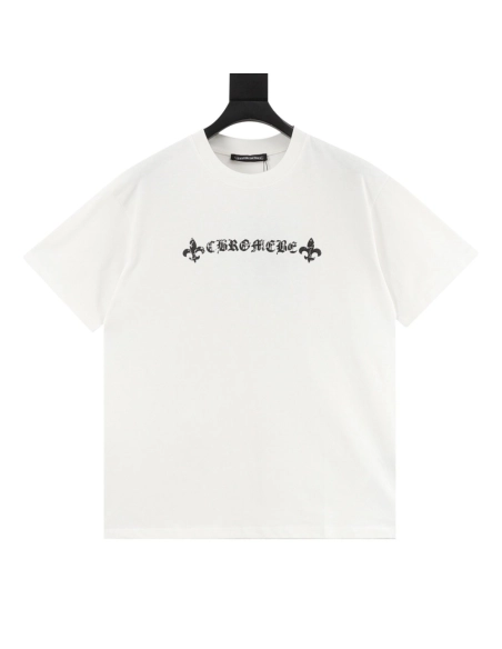 Chrome Hearts Crackle Horseshoe Cross Print Short Sleeve 222