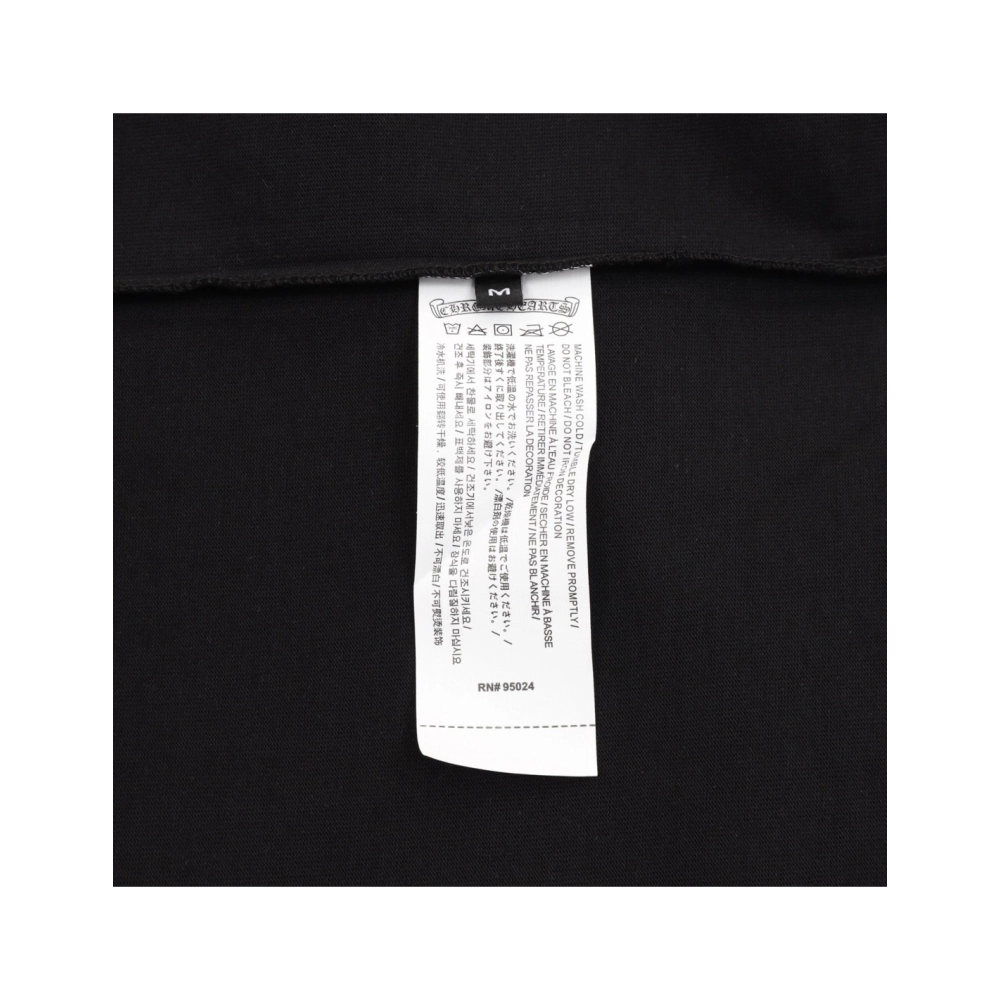 Chrome Hearts Scroll Black & White Cross Short Sleeve 223