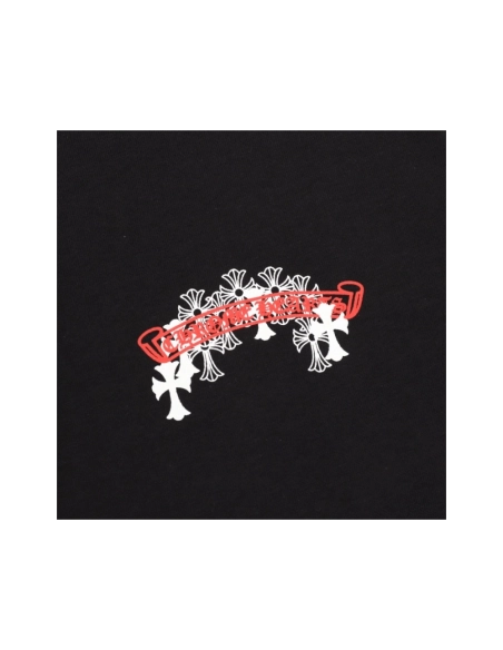 Chrome Hearts Scroll Black & White Cross Short Sleeve 223