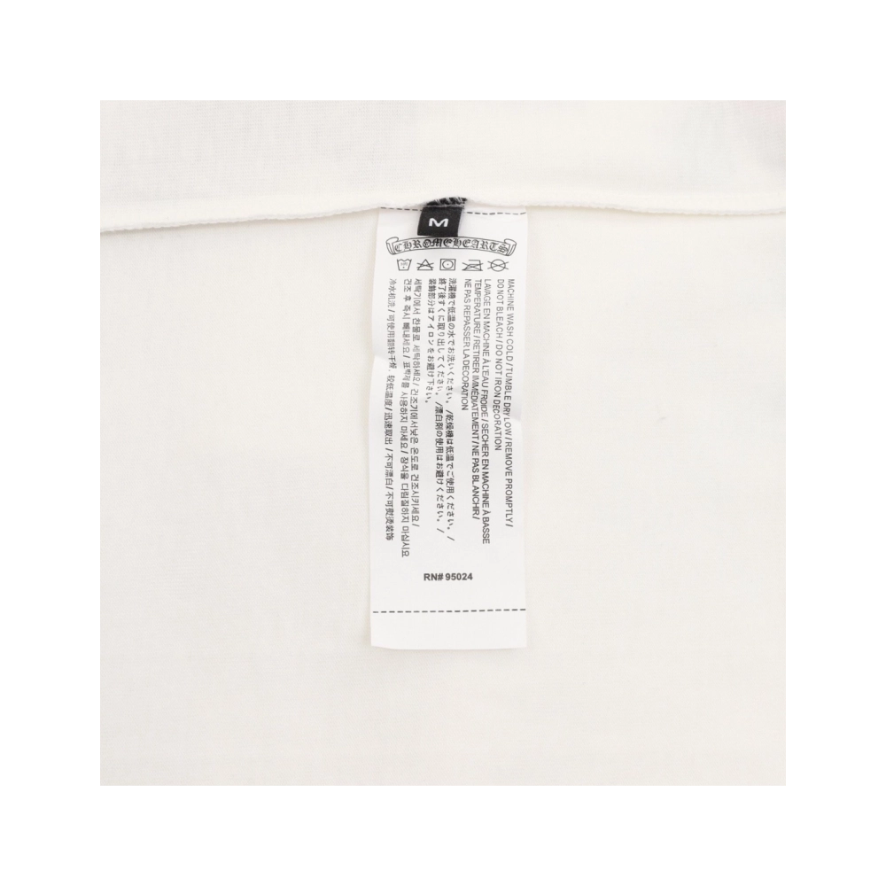 Chrome Hearts Scroll Black & White Cross Short Sleeve 224