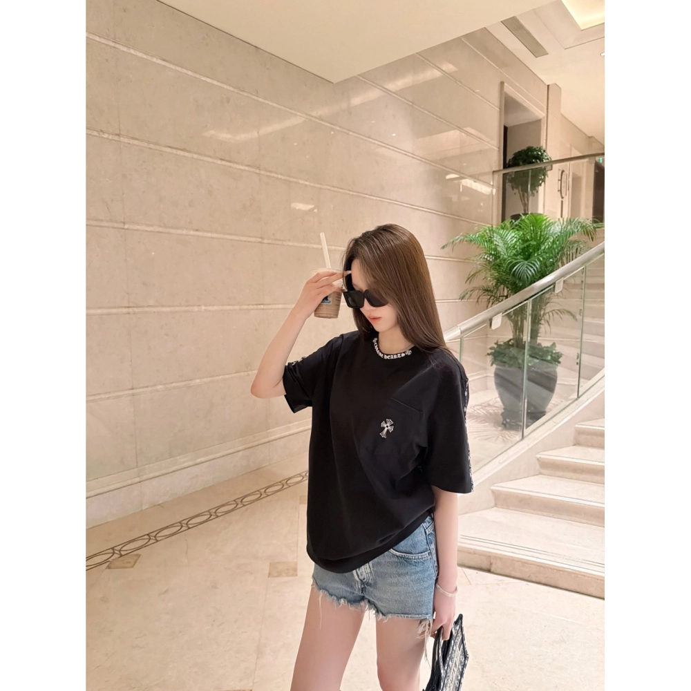 Chrome Hearts Sanskrit Cross Print Short Sleeve 225