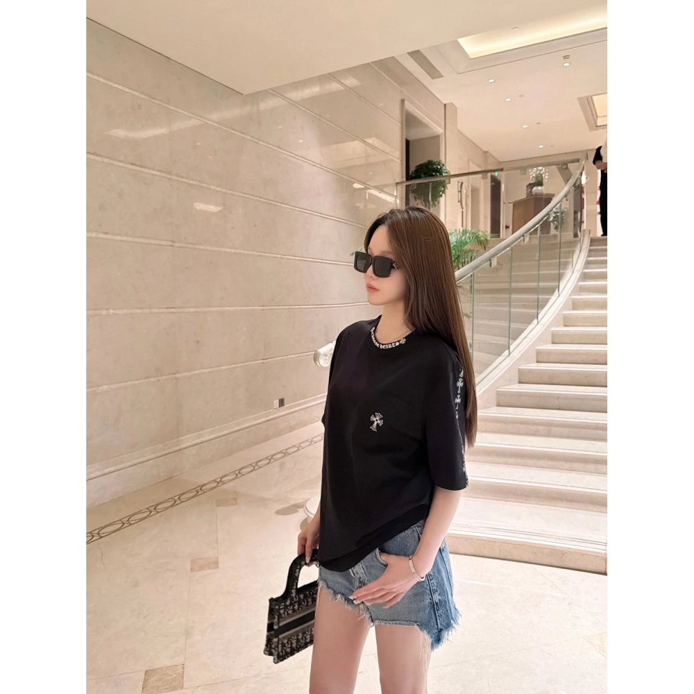 Chrome Hearts Sanskrit Cross Print Short Sleeve 225