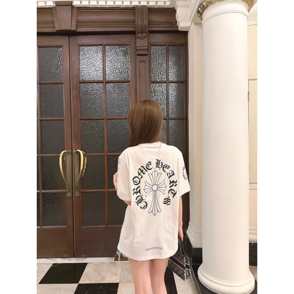 Chrome Hearts Sanskrit Cross Print Short Sleeve 226