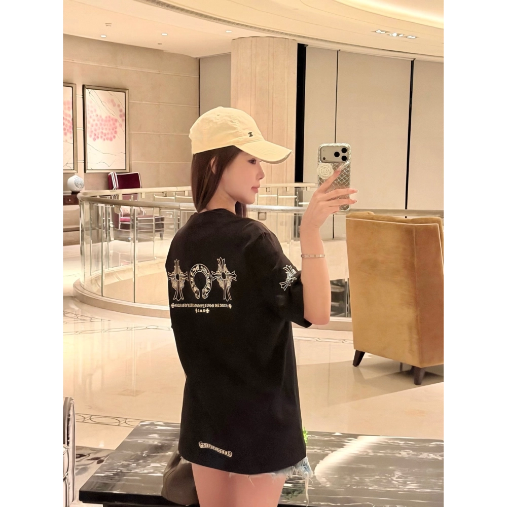 Chrome Hearts Cross Horseshoe Print Short Sleeve 227