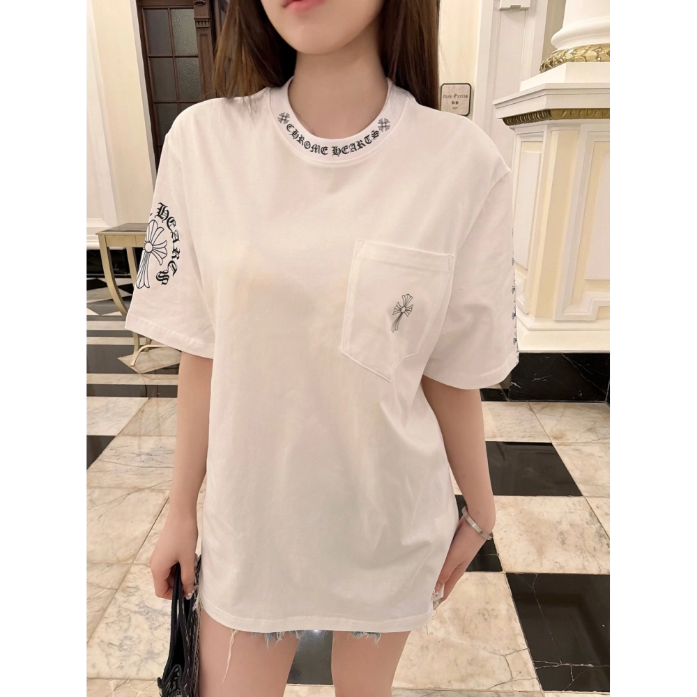 Chrome Hearts Cross Horseshoe Print Short Sleeve 228