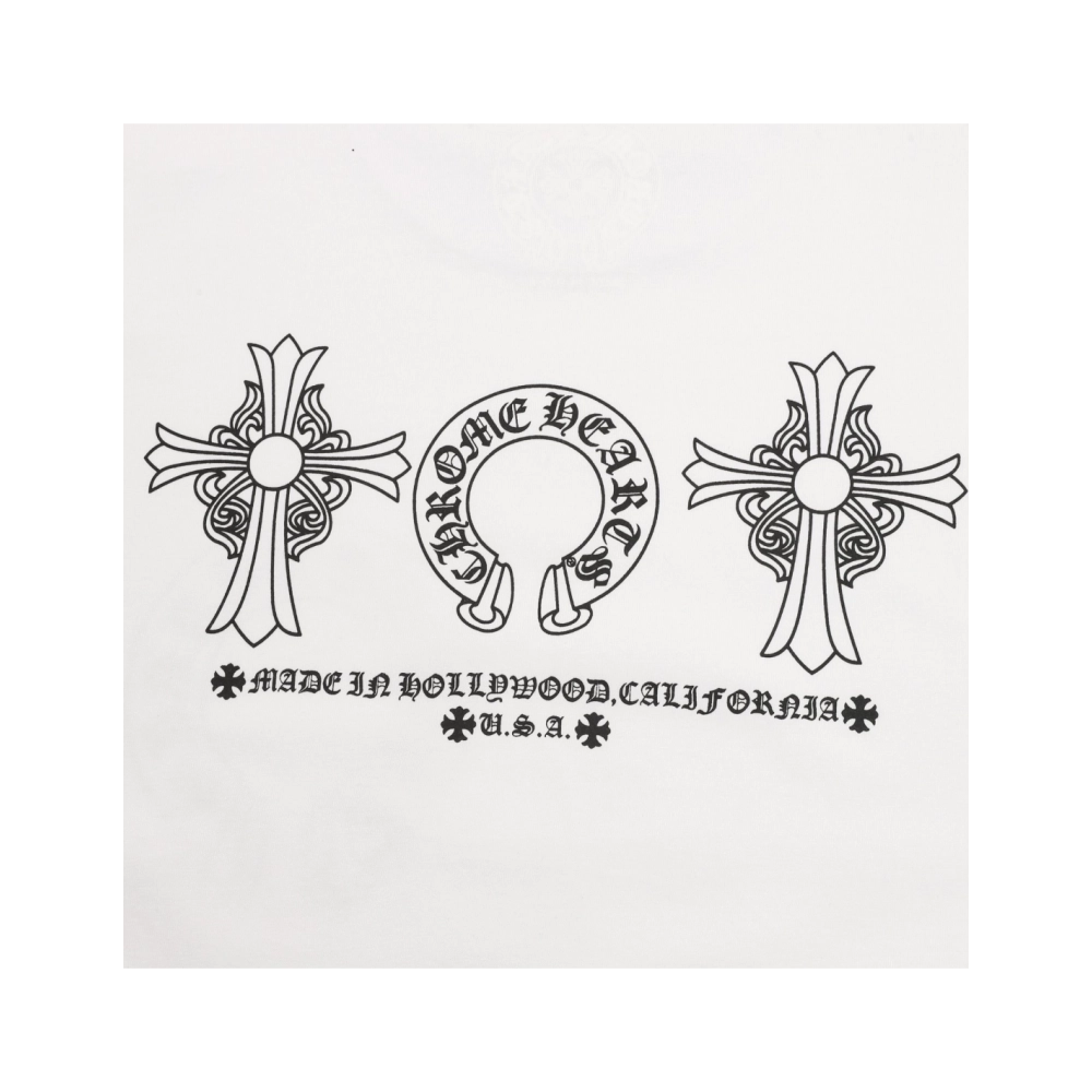 Chrome Hearts Cross Horseshoe Print Short Sleeve 228