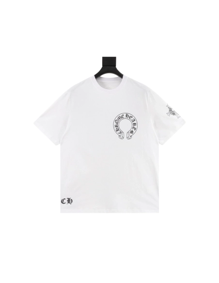Chrome Hearts Cross Horseshoe Print Short Sleeve 228