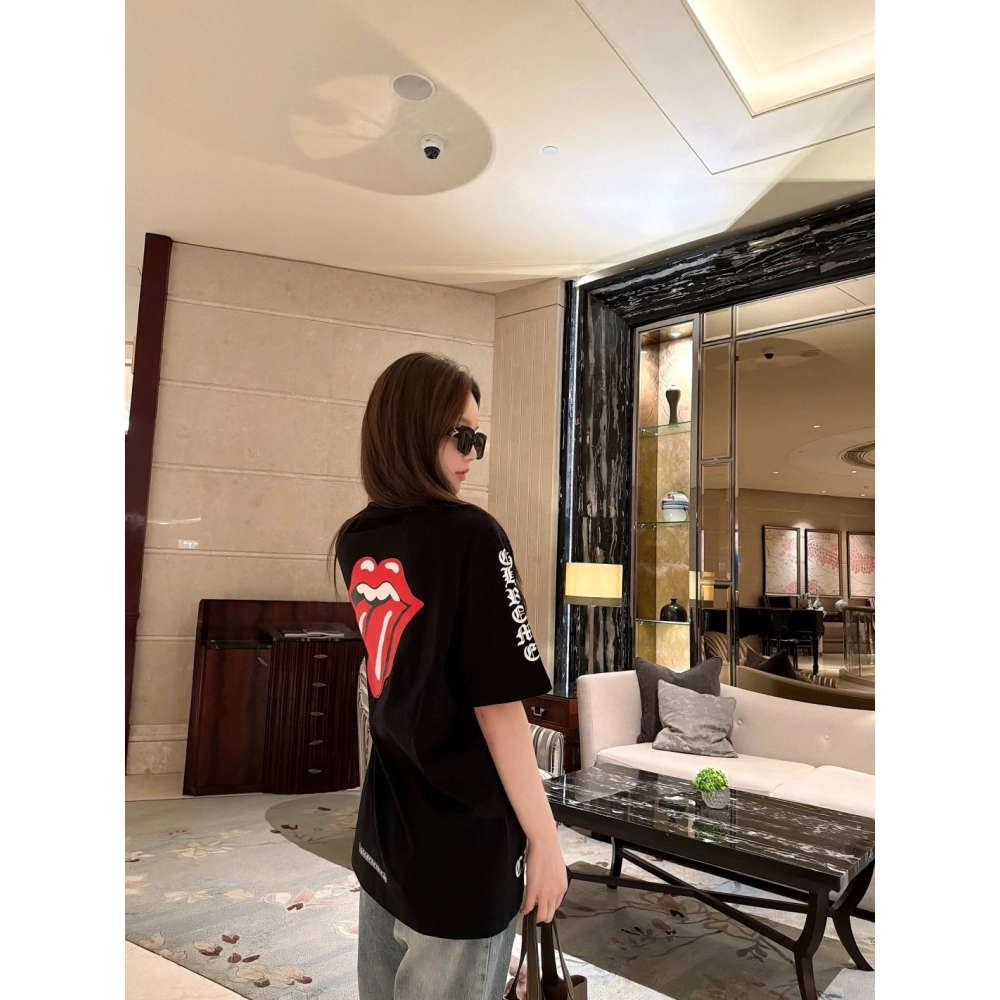 Chrome Hearts Large Tongue Print Short Sleeve 230