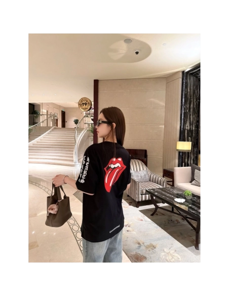 Chrome Hearts Large Tongue Print Short Sleeve 230