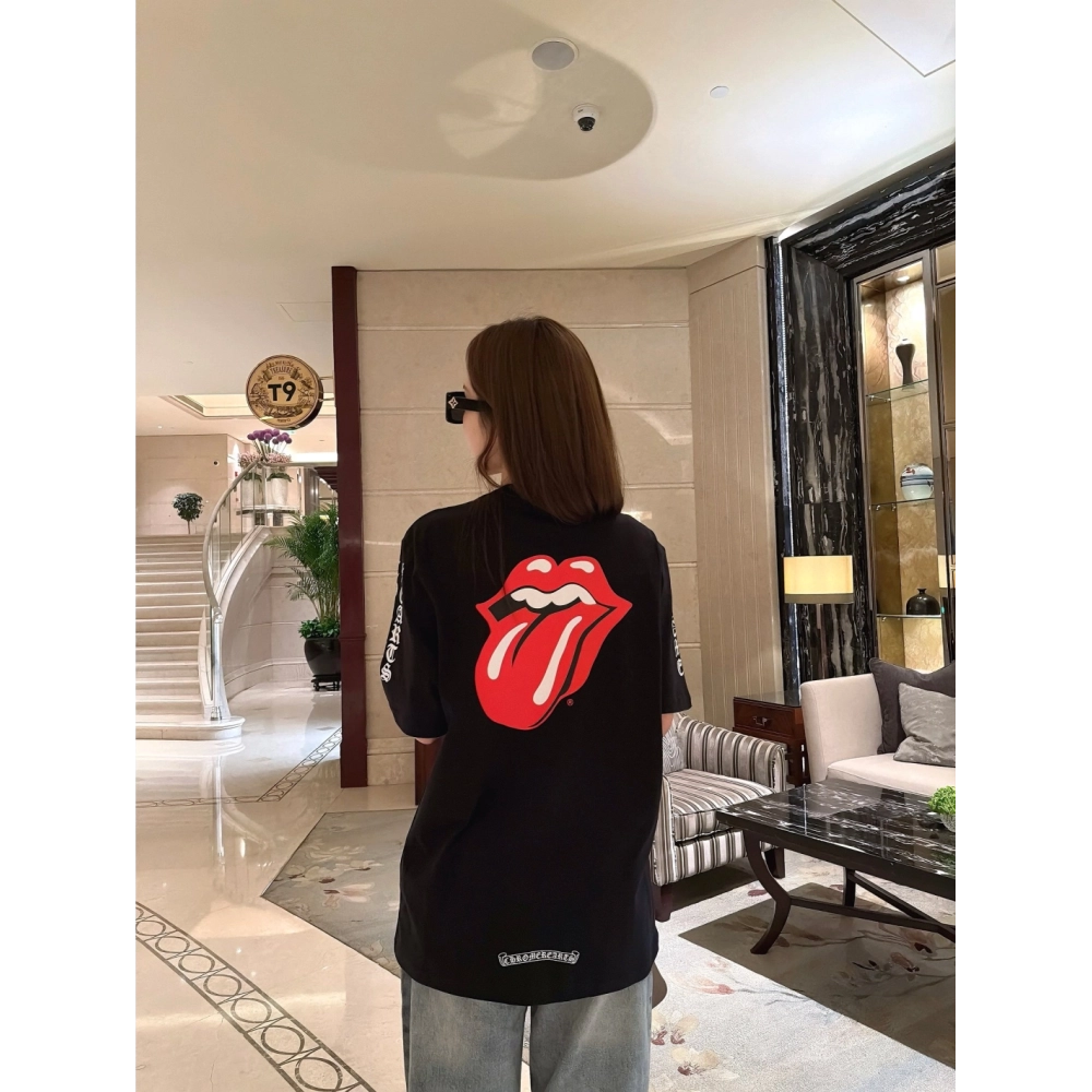 Chrome Hearts Large Tongue Print Short Sleeve 230