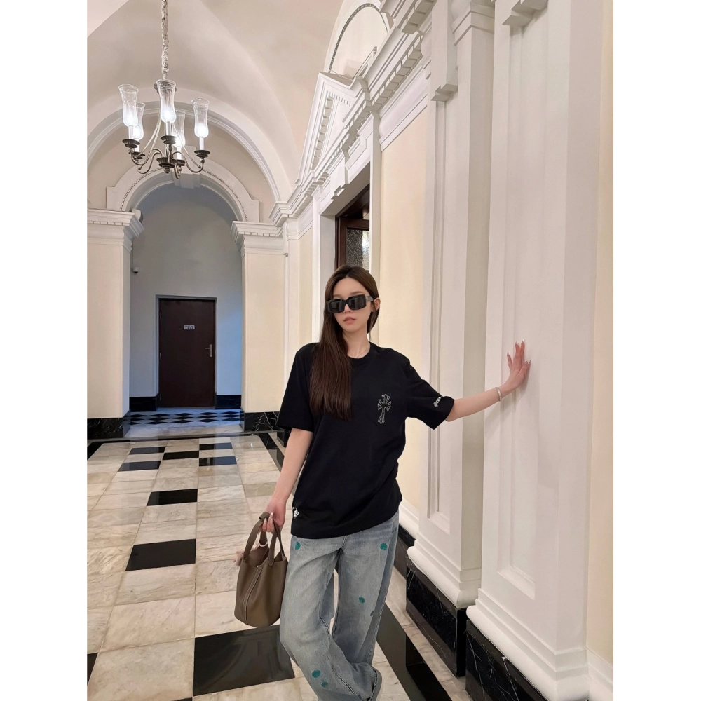 Chrome Hearts Sketch Cross Print Short Sleeve 232