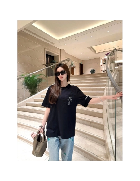 Chrome Hearts Sketch Cross Print Short Sleeve 232
