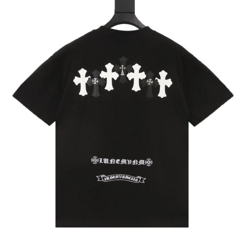 Chrome Hearts Leather Patch Cross Hardware Short Sleeve 233