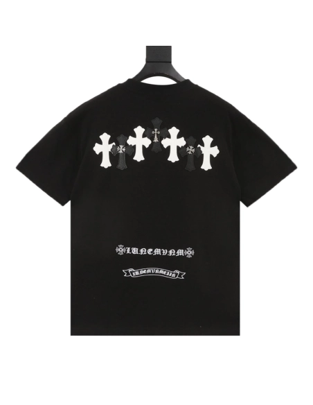 Chrome Hearts Leather Patch Cross Hardware Short Sleeve 233