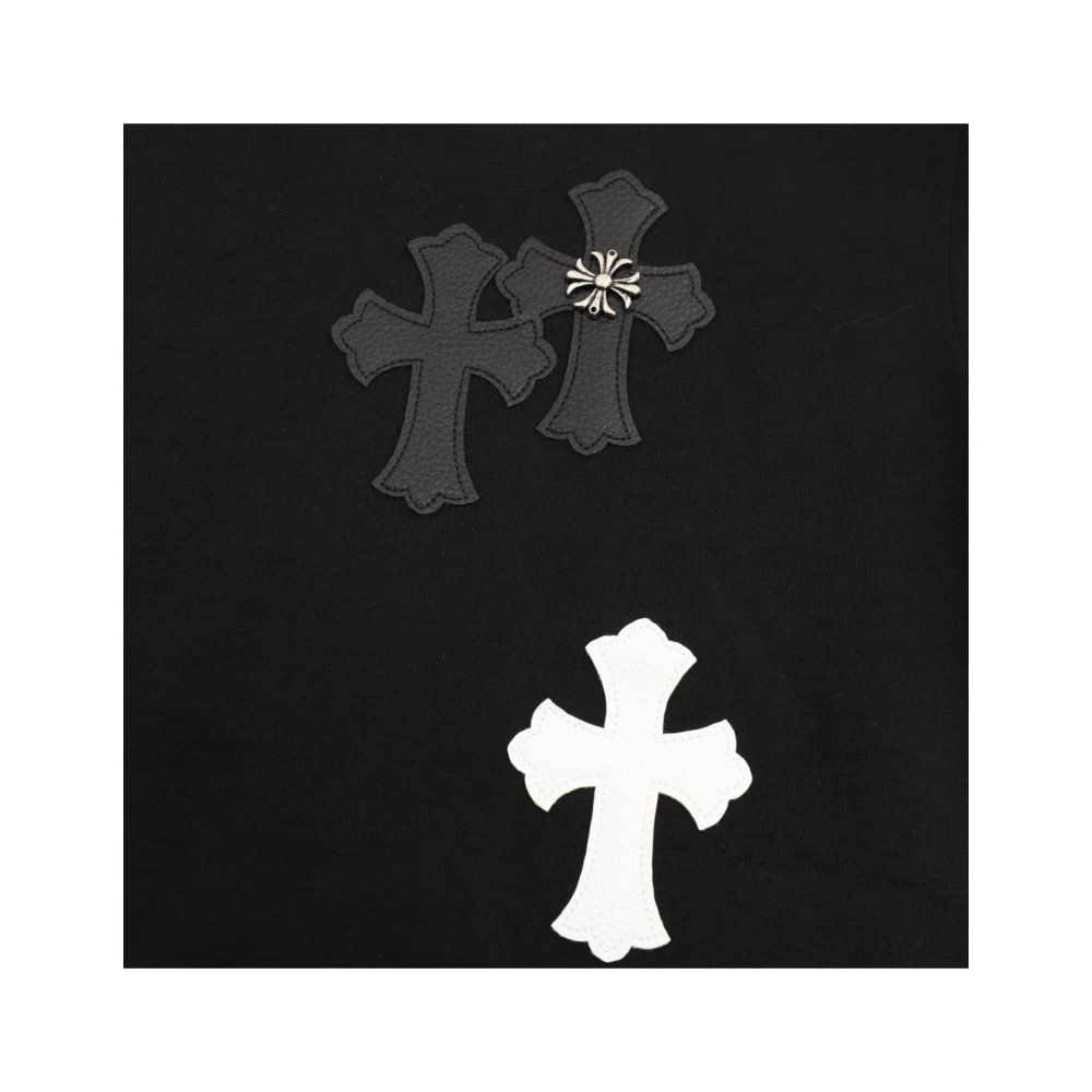 Chrome Hearts Leather Patch Cross Hardware Short Sleeve 233
