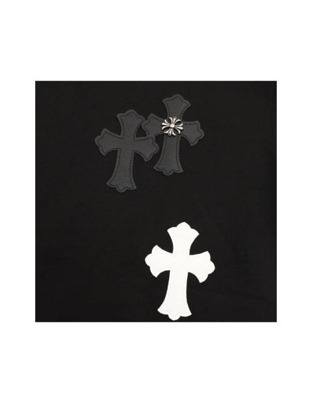 Chrome Hearts Leather Patch Cross Hardware Short Sleeve 233