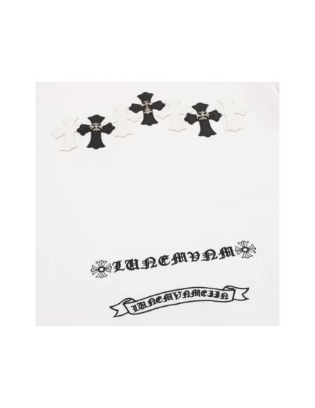 Chrome Hearts Leather Patch Cross Hardware Short Sleeve 234
