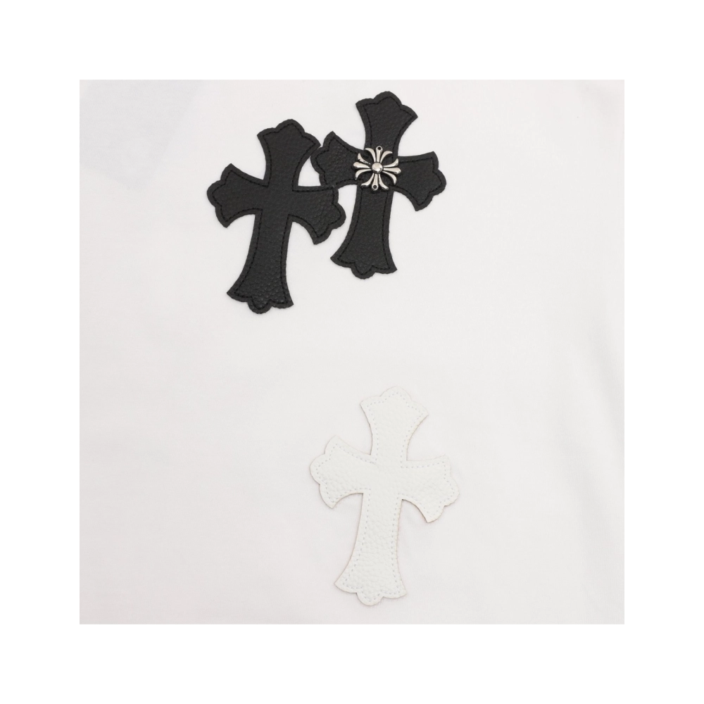 Chrome Hearts Leather Patch Cross Hardware Short Sleeve 234