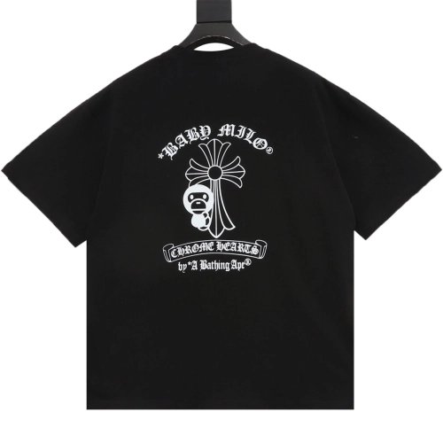Chrome Hearts BAPE Collab Letter Print Short Sleeve 235