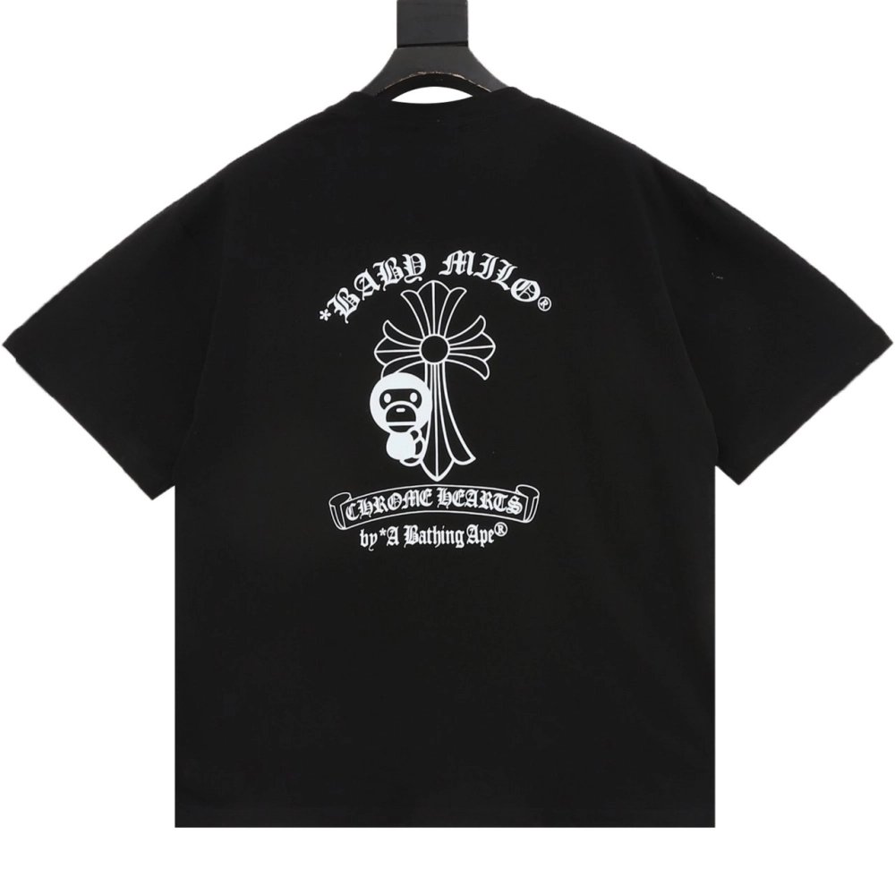 Chrome Hearts BAPE Collab Letter Print Short Sleeve 235