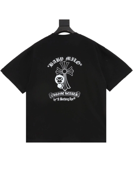 Chrome Hearts BAPE Collab Letter Print Short Sleeve 235
