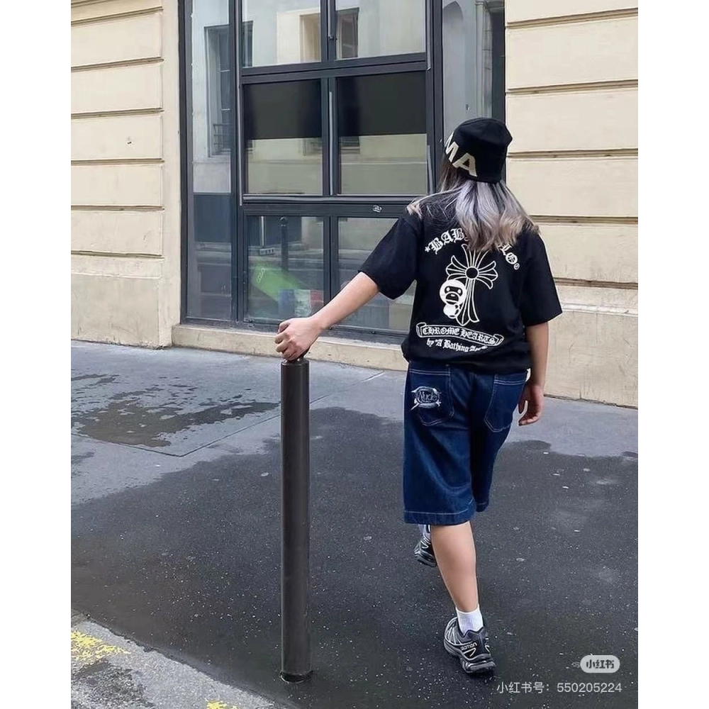 Chrome Hearts BAPE Collab Letter Print Short Sleeve 235