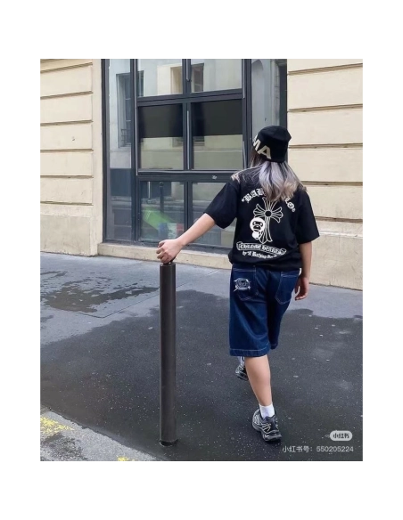 Chrome Hearts BAPE Collab Letter Print Short Sleeve 235