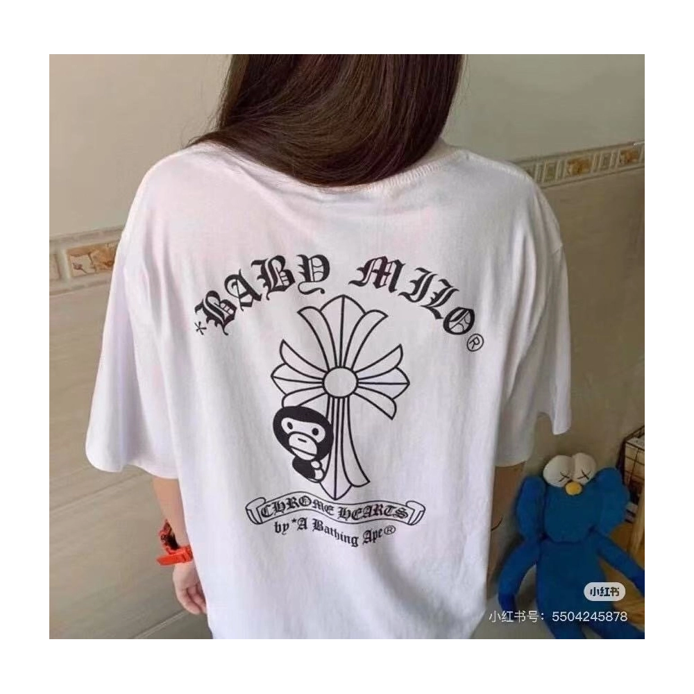 Chrome Hearts BAPE Collab Letter Print Short Sleeve 236