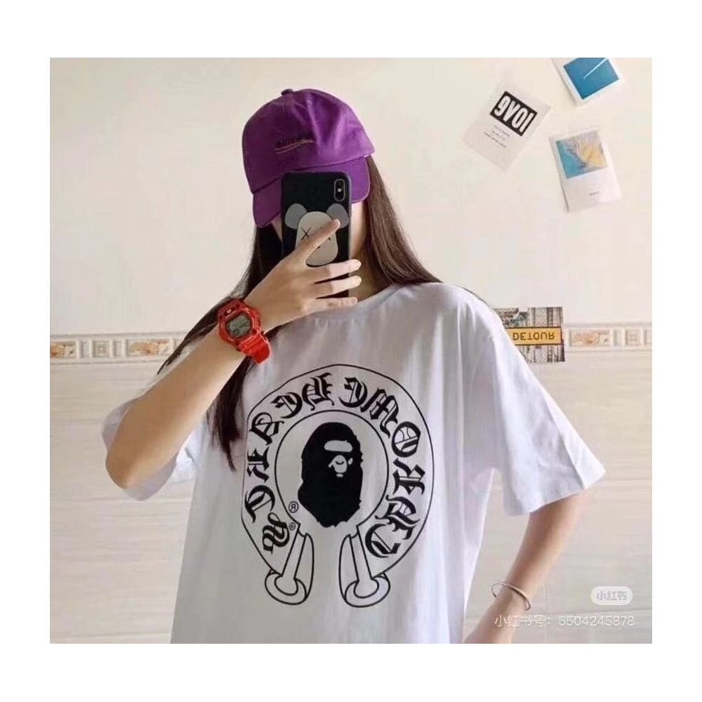 Chrome Hearts BAPE Collab Letter Print Short Sleeve 236