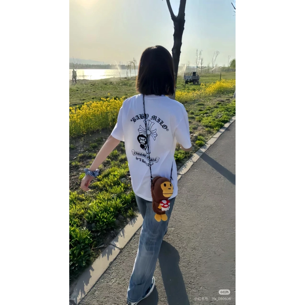 Chrome Hearts BAPE Collab Letter Print Short Sleeve 236