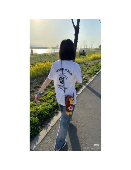 Chrome Hearts BAPE Collab Letter Print Short Sleeve 236