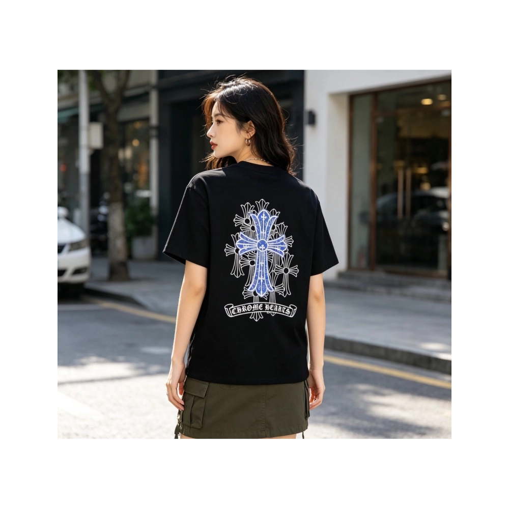 Chrome Hearts Blue Multi-Cross Short Sleeve 239