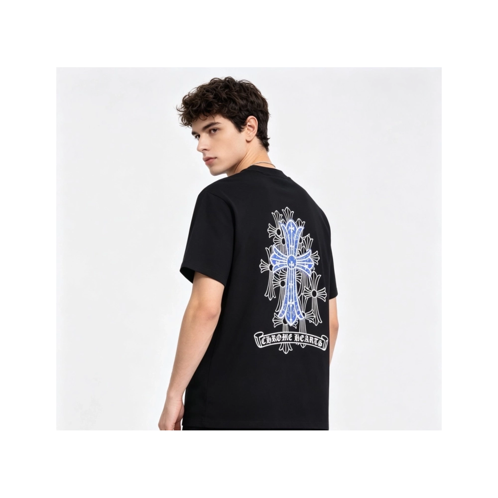 Chrome Hearts Blue Multi-Cross Short Sleeve 239