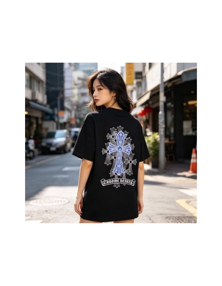 Chrome Hearts Blue Multi-Cross Short Sleeve 239