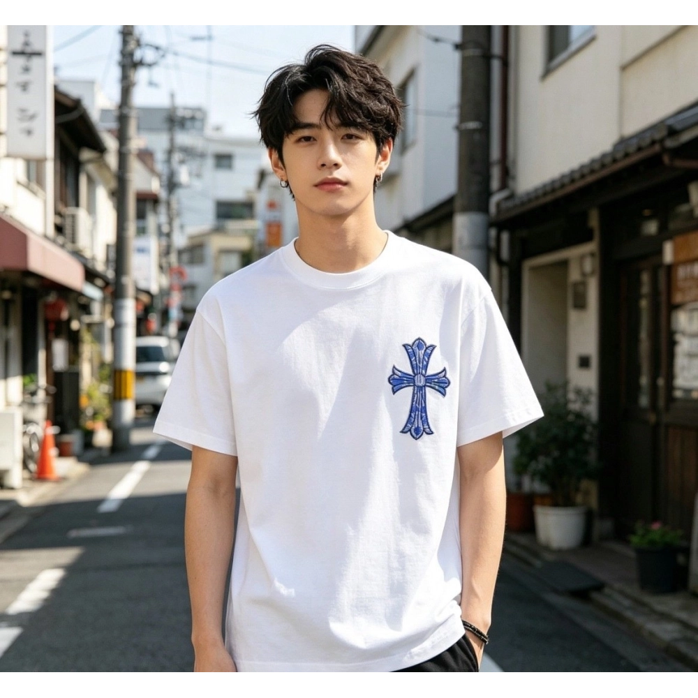 Chrome Hearts Blue Multi-Cross Short Sleeve 240