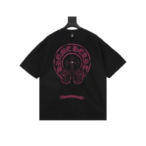 Chrome Hearts Horseshoe Burnout Patch Embroidery Distressed Short Sleeve 241